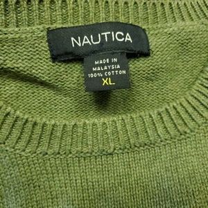 Nautica Sweater, dark green , XL